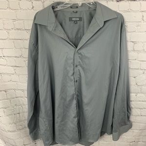 Kenneth Cole Reaction gray pin stripe dress shirt